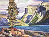 David Pugh, North Shore Minnewanka, oil on canvas