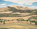 John Harold Thomas Snow, Autumn Landscape, 1975, oil on canvas