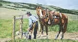 Jody Skinner, Untitled - At the Pasture Gate, oil on canvas