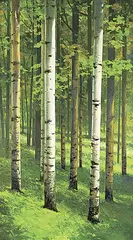 Deep in a Forest by Keith Thomson, oil on canvas, sold Apr 2024