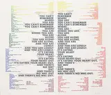 John Giorno, Untitled - You Can't Remember Where You Are... #50/50, 1974, colour silkscreen on paper
