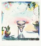 Tom Hopkins, Chalice + Lens [Toledo] #5, etching and pastel on paper