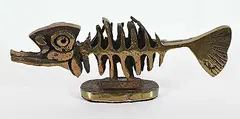 Roy Leadbeater, The Fish, bronze sculpture