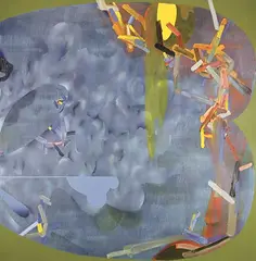 Mark Mullin, Something the Wind Blew In, 2015, oil and acrylic on canvas
