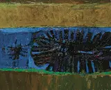 Gordon A. Smith, Night Image 2, oil on wood board