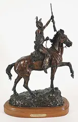 Clifton Roy Cheek, Victory Cry #10/25, bronze sculpture