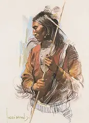 Harley W. Brown, Untitled - Portrait of a Young Man, pastel on paper