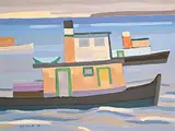 Colin D. Graham, Coastal Tug, 1997, oil on canvas