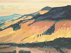 Colin D. Graham, Kootenay Mountainside, 1998, oil on canvas