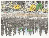 Edward William Godwin, Wild Rice, Lily Pads & Summer Breezes #P/P, hand coloured etching on paper