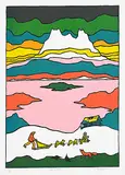 Ted Harrison, Lake of Silence #71/150, 1980, colour silkscreen on paper