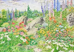 James Stanford Perrott, Untitled - Spring Flowers, 1976, watercolour on paper