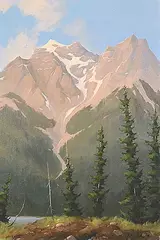 Karl E. Wood, Chancellor Peak, oil on canvas