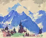 A.C. and Barbara Leighton - Barleigh, Lunette Peak, Mount Assiniboine #33/100
