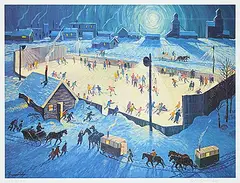 William Roy Brownridge, The Night the Light Came on #13/39 AP, digital print on paper