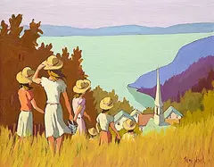 Rémi Clark, Untitled - Over Yonder, oil on canvas