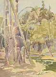 Frederick George Cross, Untitled - Forest, watercolour on paper