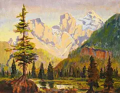 The Three Sisters by William M. Davidson, 1967, oil on canvas, sold Mar 2024