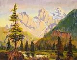 William M. Davidson, The Three Sisters, 1967, oil on canvas