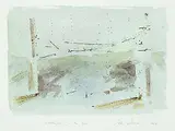 Peter Deacon, Clothesline in the Trees, 1985, watercolour on paper