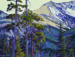 Above the Trees by William Duma, 1965, oil on canvas, sold Mar 2024