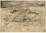 Johnny Friedlaender, Untitled - Hills Abstract #31/60, 1955, etching on paper