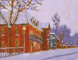 Paul Healey, Untitled - Winter Glow, oil on wood panel