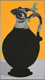 Joseph Kadar, Homage to S. Dali, mixed media on wood panel