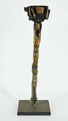 Roy Leadbeater, Untitled - Tall Large Candle Holder, bronze scultpure