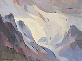 Luke Orton Lindoe, Spring Near Canmore, oil on canvas board