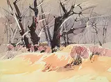 Luke Orton Lindoe, Untitled - Winter Forest Gradient