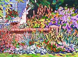 Wendy K.T. Lough, Elbow Park Garden #2, acrylic on canvas