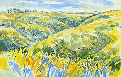 Dora Helen Mackie, Road Side, watercolour on paper