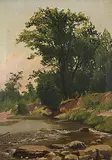 Thomas Mower Martin, On the Don, York Mills, oil on canvas