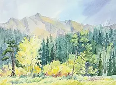 Jeanette McClelland, Near Redrock Canyon, 1991, watercolour on paper