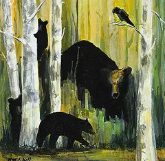 Nancy Mitchell, Mystic Forest, oil on canvas