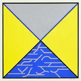 Katie von der Ohe, Untitled - Four Corners, 1982, colour silkscreen on paper