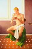 Manish Om Prakash, Judgement of Paris, 2001, oil on canvas