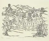 Clifford Foard Robinson, Parade #10/50, wood block on paper
