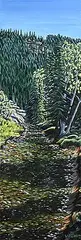 Virgini Senden, Michel Creek - Haynes Bridge, acrylic on canvas