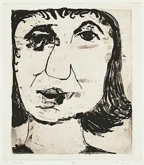 John Harold Thomas Snow, Kate #18/50, 1980, etching on paper
