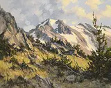 Karl E. Wood, El Dorado Pass, Chilcotin, oil on canvas