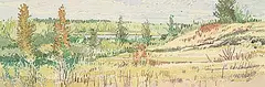 Darrell Bell, Untitled - The Beginning of Fall, 1996, watercolour on paper