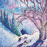 John H. Burrow, Prancing Poplar - Jasper Natl. Park, oil on canvas board