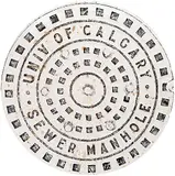Leo Norman Bushman, University of Calgary Sewer Manhole, 1991, relief print on paper