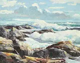 Duncan MacKinnon Crockford, Pounding Surf - Cape Beal Vancouver Island B.C.