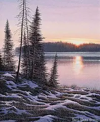 David Daase, Serene Sunset II, 1990, oil on canvas