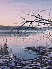 David Daase, Serene Sunset I, 1990, oil on canvas