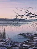 David Daase, Serene Sunset I, 1990, oil on canvas