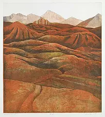 John Kenneth Esler, Kananaskis II #A.P, 1979, colour etching on paper